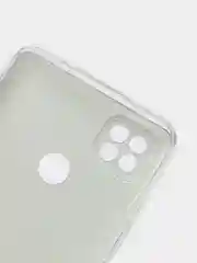 Бирюзовый силиконовый чехол на Xiaomi Redmi 9C / Сяоми Редми 9С прозрачный с рисунком, защита камеры