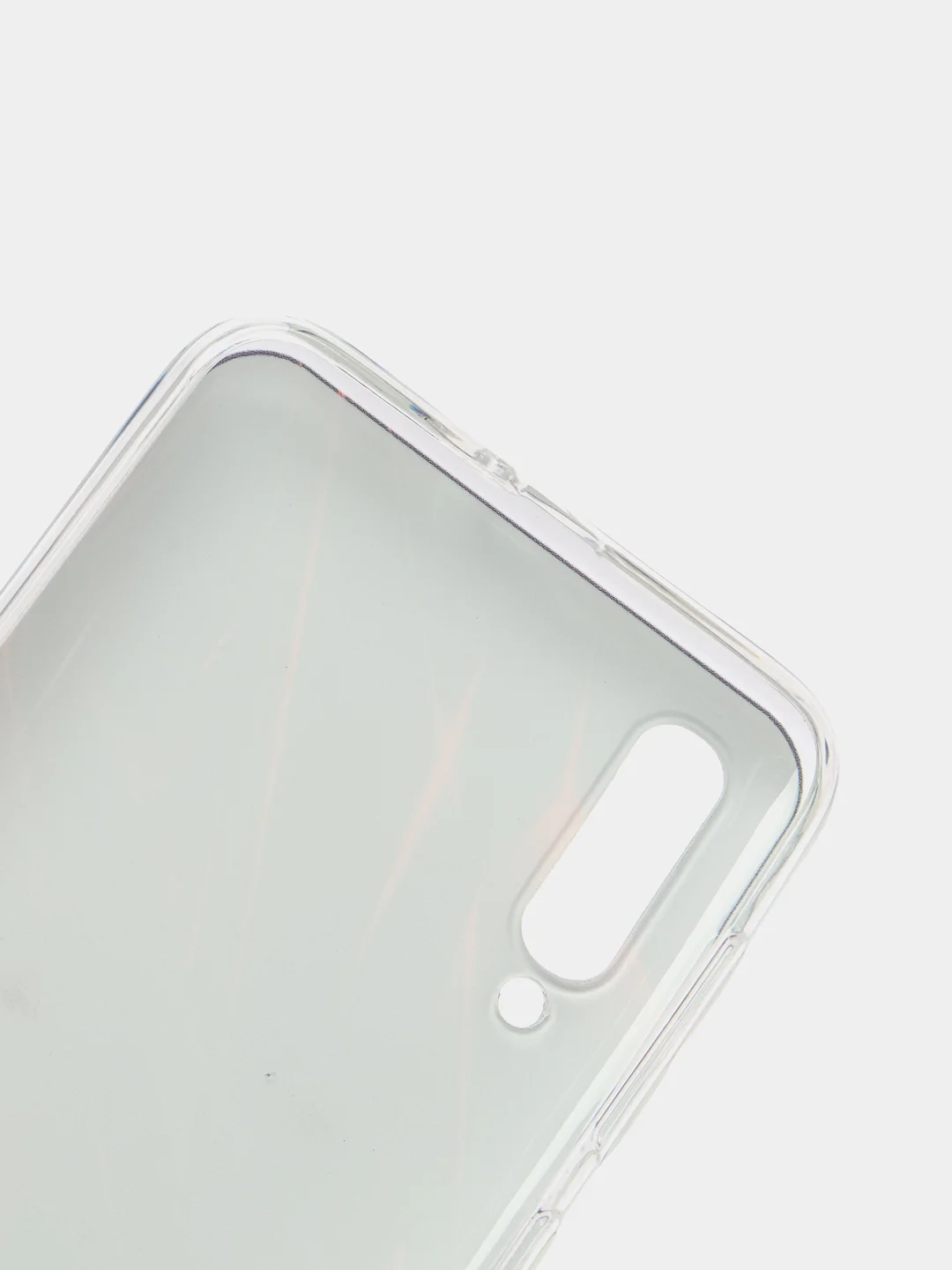 Красный силиконовый чехол на Samsung Galaxy A50/A30s / Самсунг А50/А30s прозрачный, с рисунком