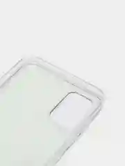Бирюзовый силиконовый чехол на Samsung Galaxy A51 / Самсунг А51 прозрачный с рисунком, защита камеры