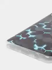 Бирюзовый силиконовый чехол на Samsung Galaxy A51 / Самсунг А51 прозрачный с рисунком, защита камеры
