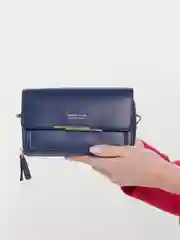 Синий женская сумка на плечо, клатч