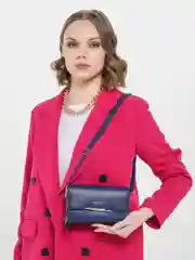 Синий женская сумка на плечо, клатч