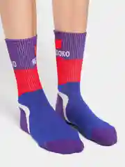 Индиго носки с принтом "Фрукты"