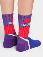 Индиго носки с принтом "Фрукты"