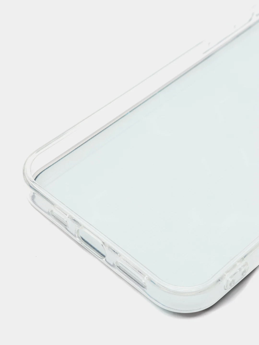 Бирюзовый силиконовый чехол на Apple iPhone 12/12 Pro / Айфон 12/12 Pro прозрачный, с рисунком