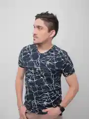 Темно-синий футболка мужская