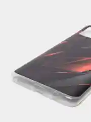 Красный силиконовый чехол на Samsung Galaxy A51 / Самсунг А51 прозрачный с рисунком, защита камеры