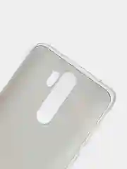Красный силиконовый чехол на Xiaomi Redmi Note 8 Pro / Сяоми Редми Нот 8 Про прозрачный с рисунком