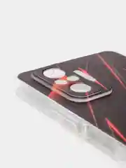 Красный чехол на Xiaomi Redmi Note 10 Pro / Сяоми Редми Нот 10 Про прозрачный, с рисунком