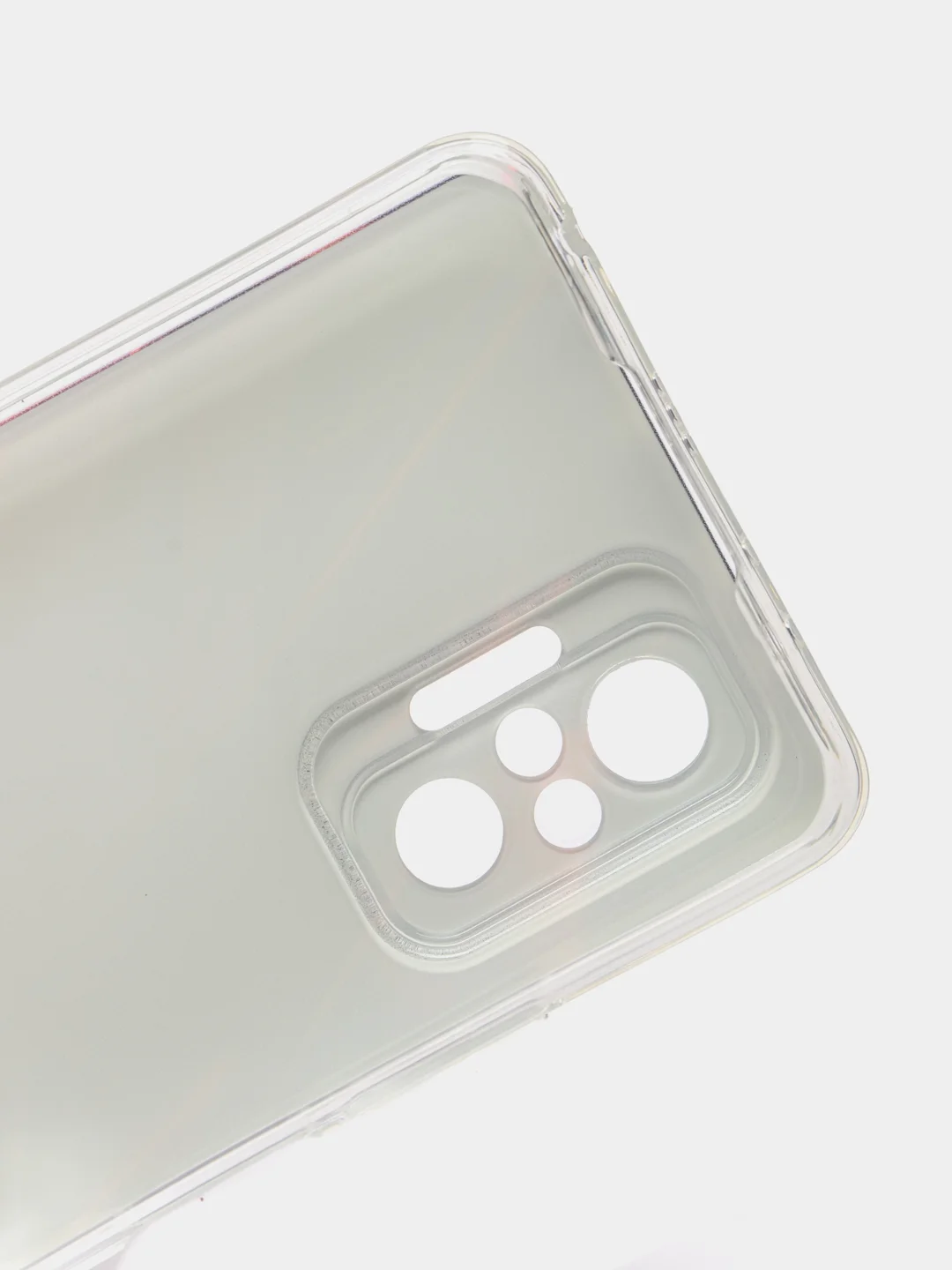 Красный чехол на Xiaomi Redmi Note 10 Pro / Сяоми Редми Нот 10 Про прозрачный, с рисунком
