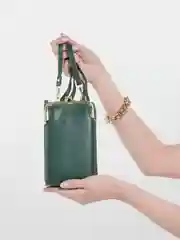 Зеленый женская сумка-клатч Baellerry, 6 цветов, для телефона и мелочей, через плечо