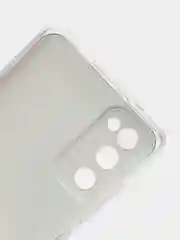 Красный силиконовый чехол на Samsung Galaxy S20 FE / Самсунг S20 FE прозрачный, с рисунком