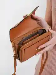 Терракотовый женская сумка на плечо, клатч