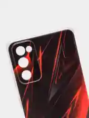 Красный силиконовый чехол на Samsung Galaxy S20 FE / Самсунг S20 FE прозрачный, с рисунком