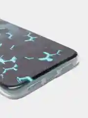 Бирюзовый силиконовый чехол на Apple iPhone XR / Айфон XR прозрачный, с рисунком, защита камеры