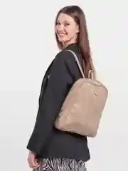 Бежевый рюкзак женский, бежевый