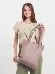 Бежевый сумка мешок женская