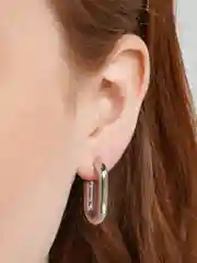 Серьги удлиненные прямоугольные