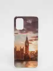 Аметистовый чехол Xiaomi Poco M3 с рисунком животные (Сяоми Поко М3 фламинго, тигр, леопард)