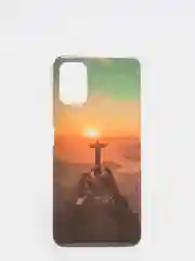 Рыжий чехол Xiaomi Poco M3 с рисунком животные (Сяоми Поко М3 фламинго, тигр, леопард)