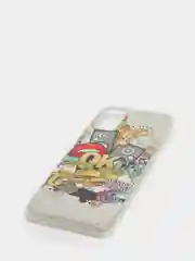 Бежевый меланж чехол Xiaomi Poco M3 с рисунком животные (Сяоми Поко М3 фламинго, тигр, леопард)