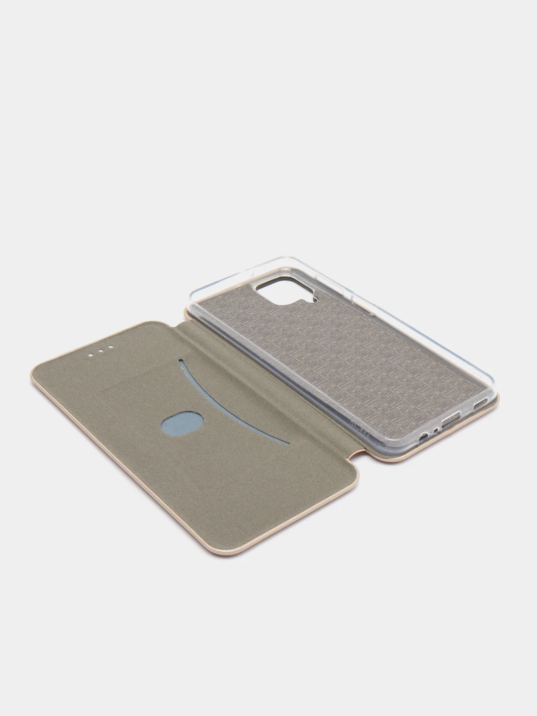 Золотой чехол-книжка Samsung Galaxy A12 / M12 (Самсунг галакси А12 / М12)