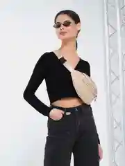 Золотой сумка на пояс, женская