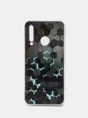 Бирюзовый чехол на Honor 10i/20 Lite 2019/20e/Huawei P Smart Plus 2019 / Хонор 10i прозрачный