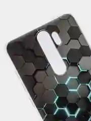 Бирюзовый силиконовый чехол на Xiaomi Redmi Note 8 Pro / Сяоми Редми Нот 8 Про прозрачный с рисунком
