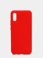 Алый чехол для Xiaomi Redmi 9A с защитой камеры и бархатом внутри