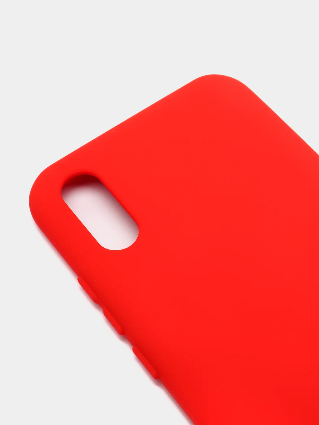 Алый чехол для Xiaomi Redmi 9A с защитой камеры и бархатом внутри
