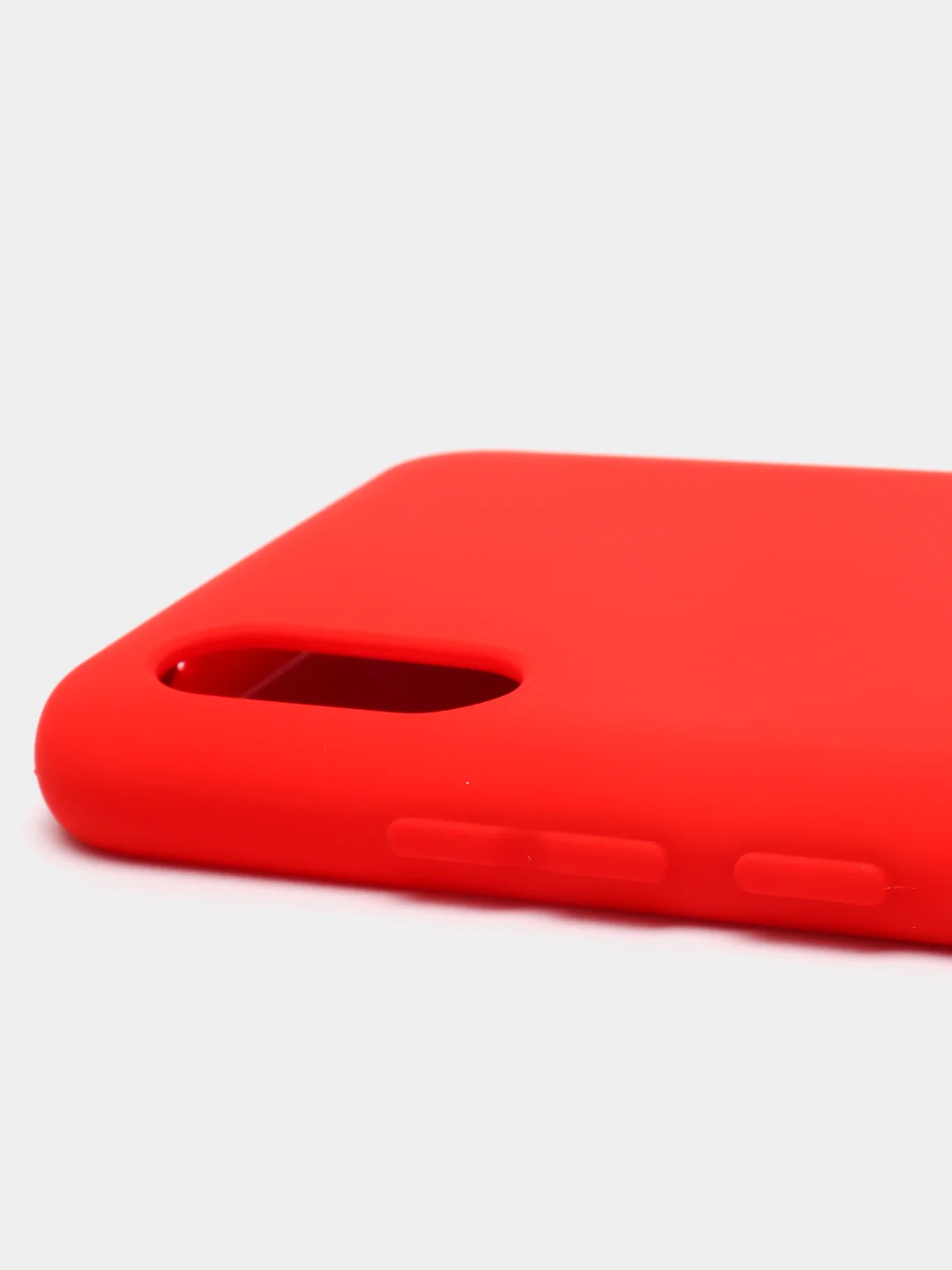 Алый чехол для Xiaomi Redmi 9A с защитой камеры и бархатом внутри