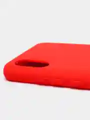 Алый чехол для Xiaomi Redmi 9A с защитой камеры и бархатом внутри