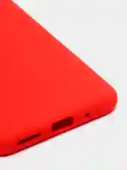 Алый чехол для Xiaomi Redmi 9A с защитой камеры и бархатом внутри