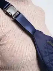 Синий меланж сумка на пояс, женская