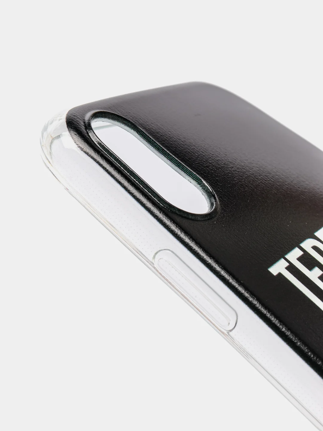 Тёмно-коричневый силиконовый чехол на Apple iPhone XR / Айфон XR прозрачный, с рисунком, защита камеры