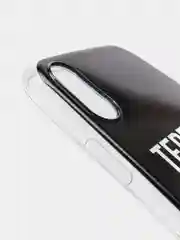 Тёмно-коричневый силиконовый чехол на Apple iPhone XR / Айфон XR прозрачный, с рисунком, защита камеры