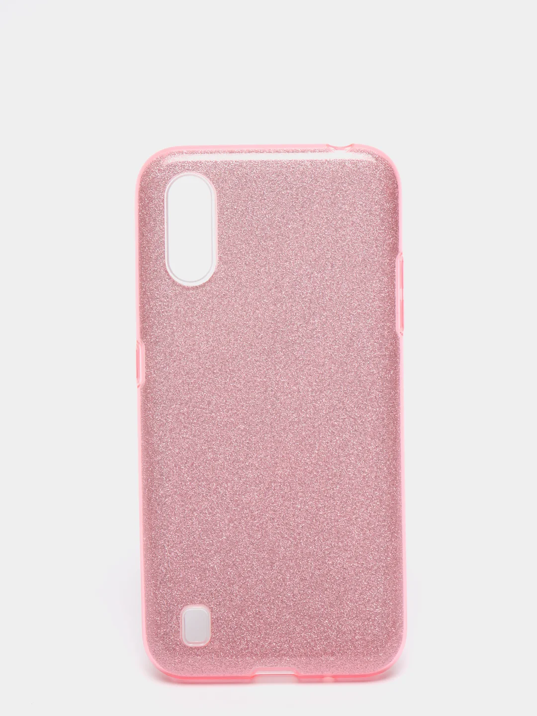 Розовый чехол блестящий Samsung A01 / M01
