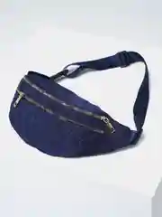 Синий сумка на пояс, женская
