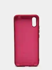 Бордовый чехол для Xiaomi Redmi 9A с защитой камеры и бархатом внутри