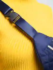 Синий сумка на пояс, женская