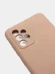 Бежевый чехол с бархатом внутри Samsung A52 4G