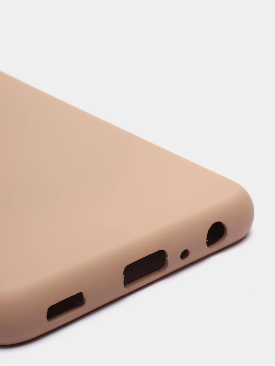 Бежевый чехол с бархатом внутри Samsung A52 4G