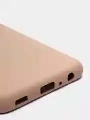 Бежевый чехол с бархатом внутри Samsung A52 4G