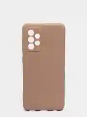 Бежевый чехол с бархатом внутри Samsung A52 4G