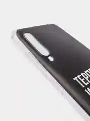 Тёмно-коричневый силиконовый чехол на Samsung Galaxy A50/A30s / Самсунг А50/А30s прозрачный, с рисунком