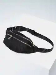 Черный сумка на пояс, женская