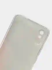 Красный силиконовый чехол на Xiaomi Redmi 9A / Сяоми Редми 9А прозрачный с рисунком, защита камеры