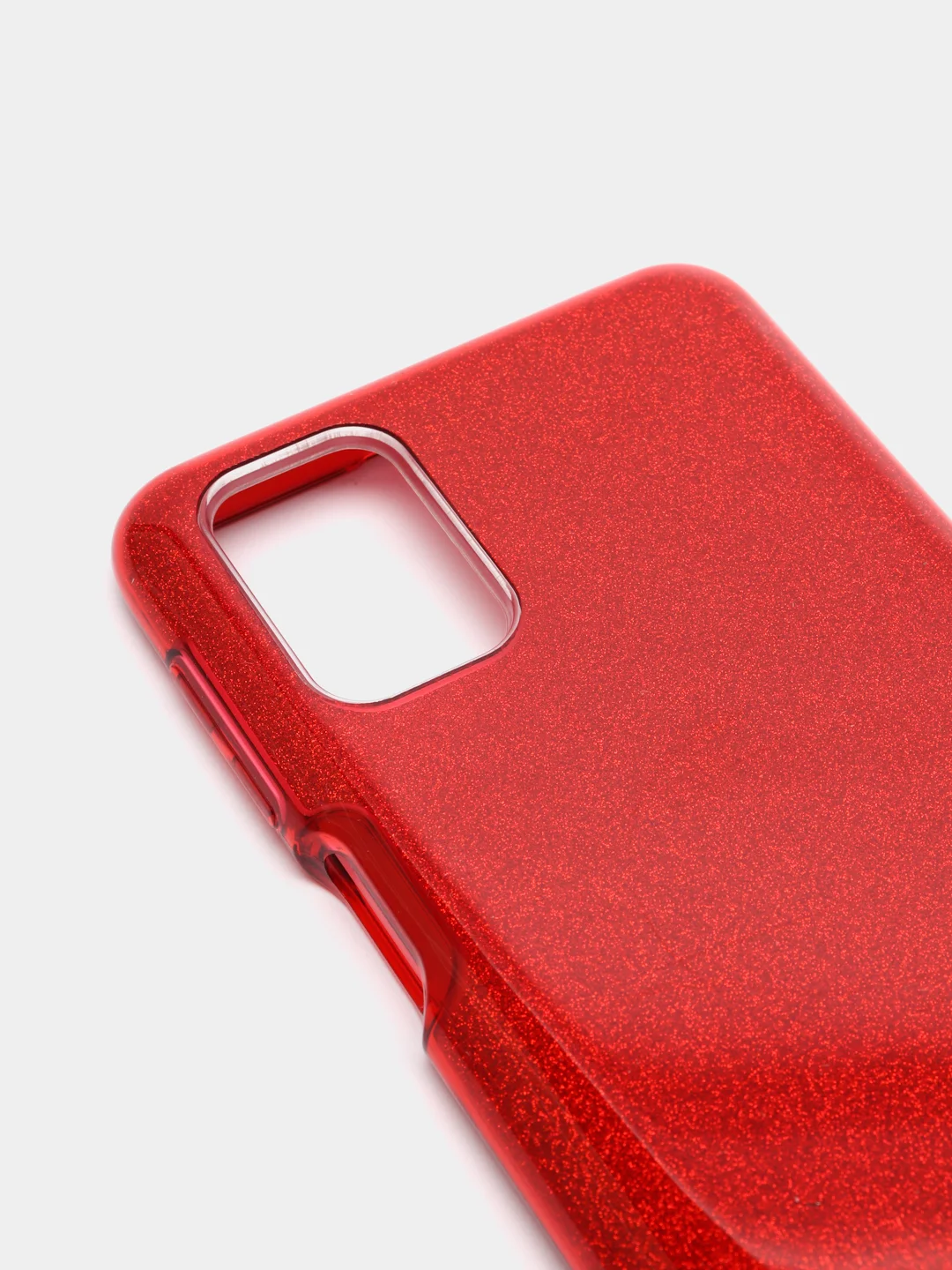 Красный чехол с блестками для Samsung M31S