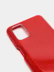 Красный чехол с блестками для Samsung M31S
